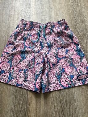 Vineyard Vines Pink & Blue Shell Print Boy’s Shorts
